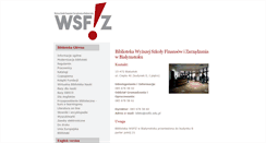 Desktop Screenshot of biblioteka.wsfiz.edu.pl