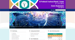 Desktop Screenshot of festiwal.wsfiz.edu.pl