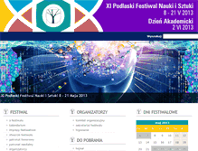 Tablet Screenshot of festiwal.wsfiz.edu.pl