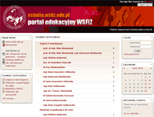 Tablet Screenshot of estudia.wsfiz.edu.pl